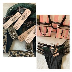 Victoria Secret Brazilian Rhinestone Panty bundle